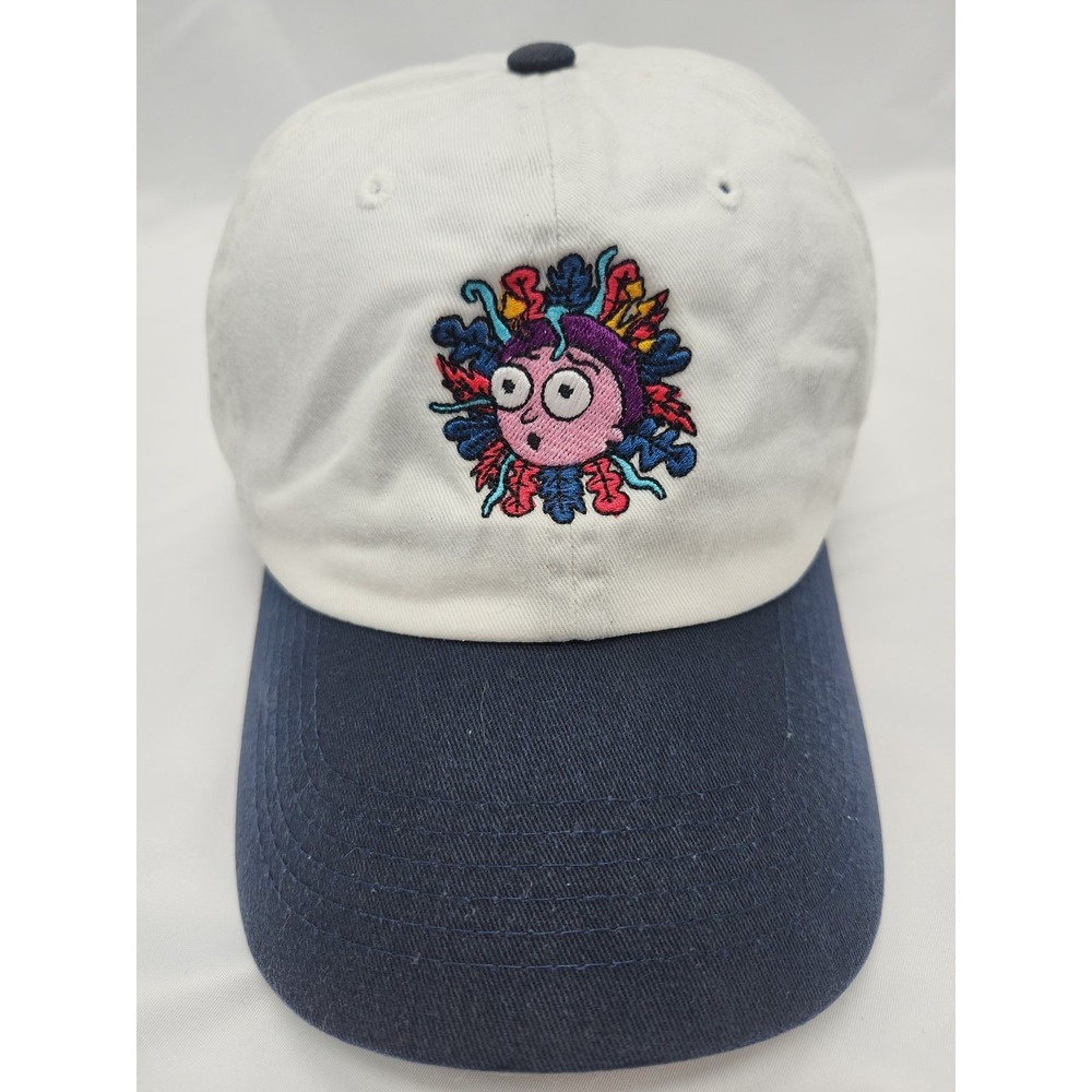 Primitive Hat Rick and Morty Men's Adjustable White Navy Blue